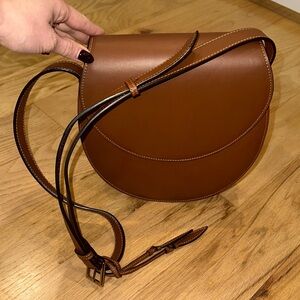 Hunting Season Saddle-Style Crossbody Bag in Brown